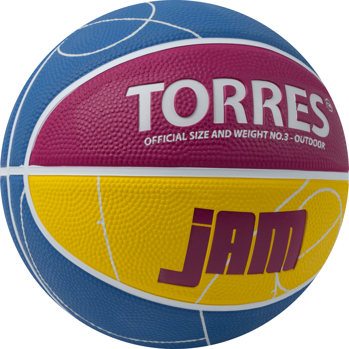 Мяч баскетбольный TORRES Jam, Размер 3