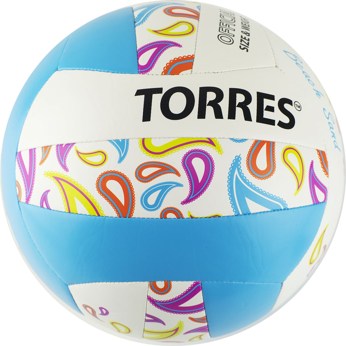 Мяч для пляжного волейбола TORRES Beach Sand, размер 5